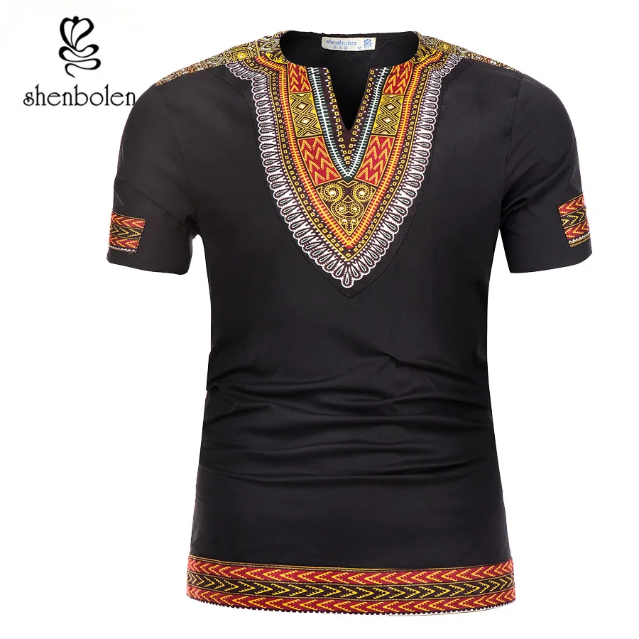 African Tradition Clothes Men's African Print Shirt Dashiki Fashion T-Shirt Tops African Tradition Clothes Men's African Print Shirt Dashiki Fashion T-Shirt Tops