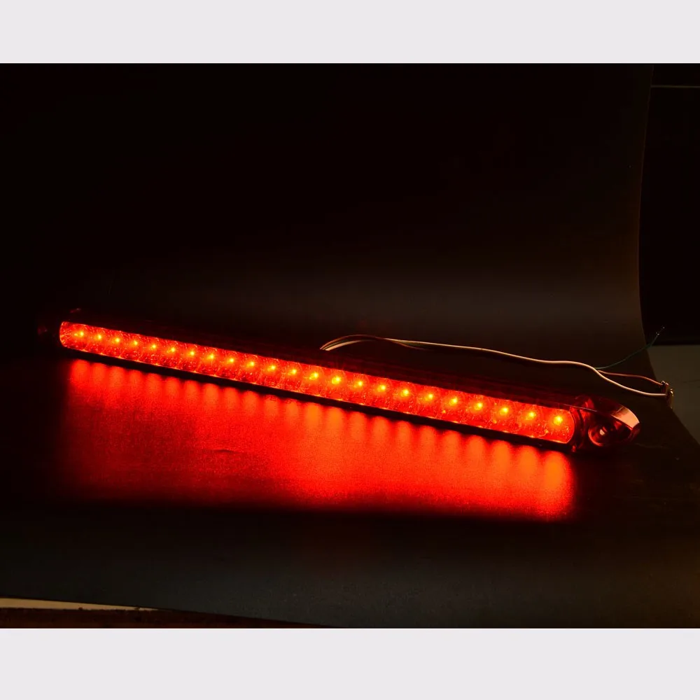 

1Pc High Quality LED 12V Car Styling Universal Car High Mount Third Brake Stop Tail Light Lamp Warning Lights Red/Yellow 44x2cm