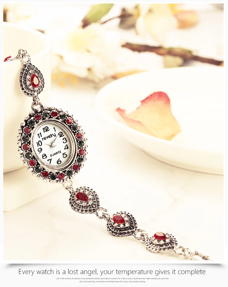 REVELRY Высокое качество красивые модные женские часы-браслет женские часы в стиле кэжуал Аналоговый кварцевые наручный браслет, ремешок для женщин