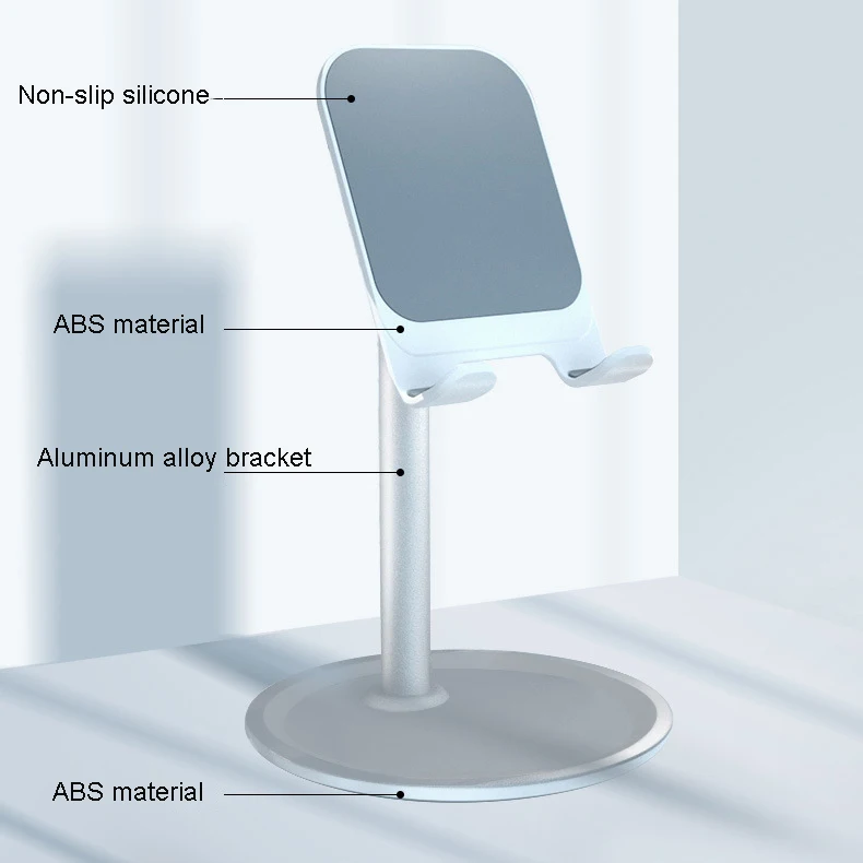 Universal Aluminium Stand Desk Holder For Xiaomi Mobile Phone Holder For iPhone Metal Tablets Stand For ipad Microsoft surface (10)