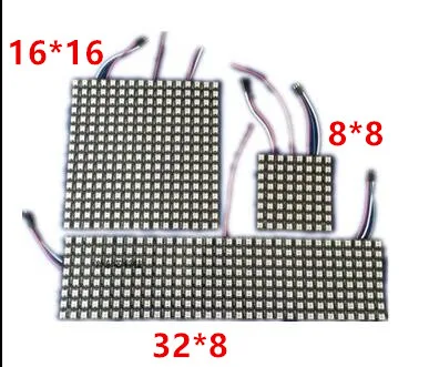 6 6 16 16 8 32 Pixel 36 pixels 256 Pixels WS2812B Digital Flexible font b