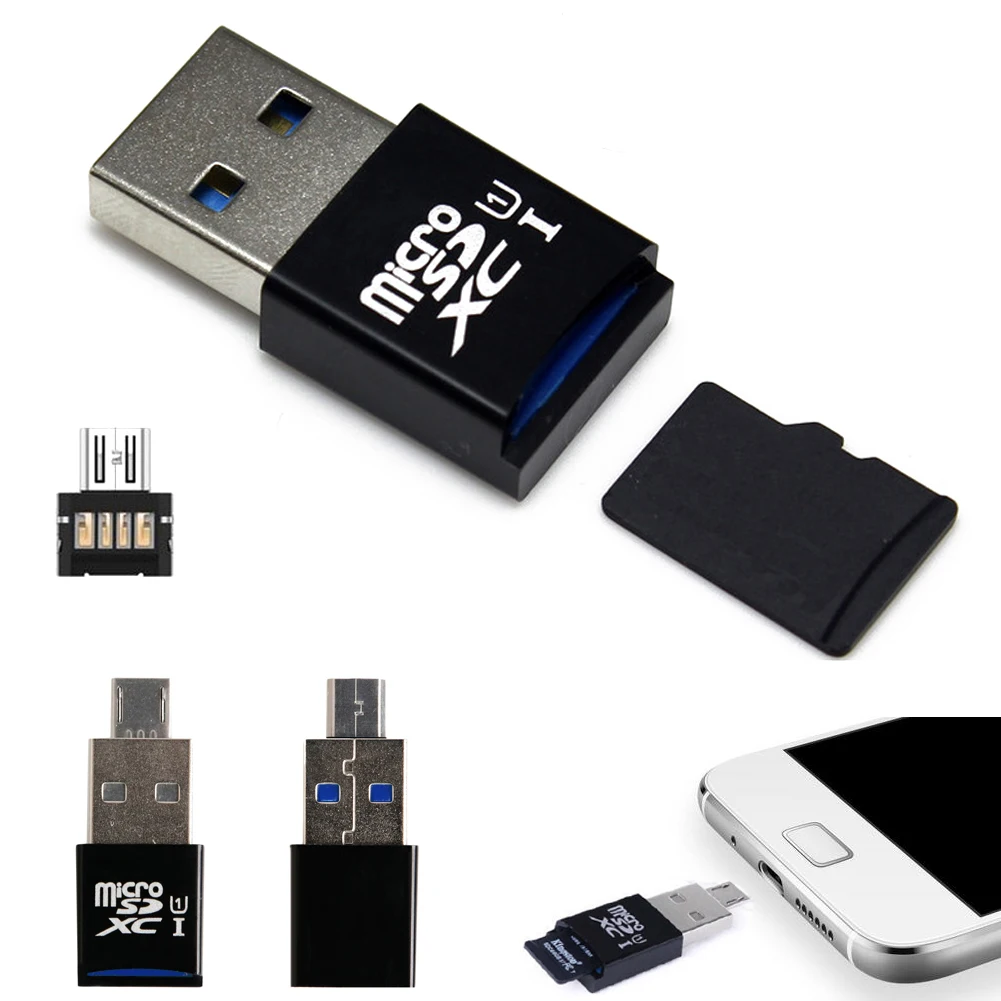 USB 3,0 высокоскоростной кард-ридер адаптер 5 Гбит/с супер скорость OTG Micro SD/SDXC TF