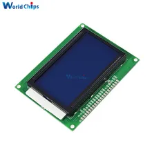 12864 128x64 punktów graficzny niebieski kolor podświetlacz wyświetlacza lcd moduł dla Arduino Raspberry Pi