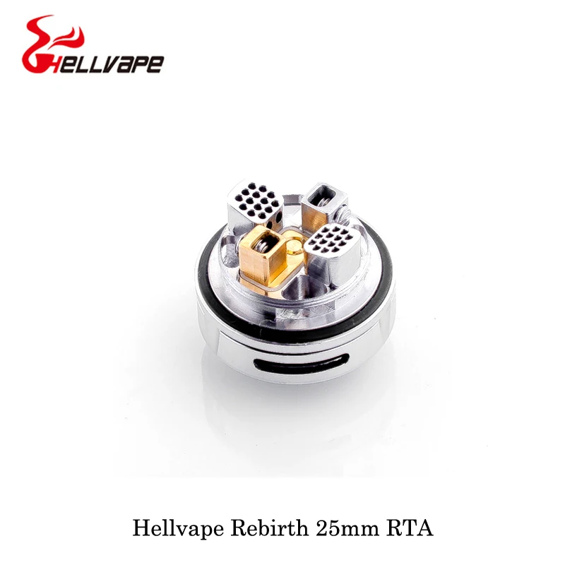 Helvape Rebirth 25 мм RTA электронные сигареты 2 мл/5 мл емкость 510 нитей двойной пост сборка
