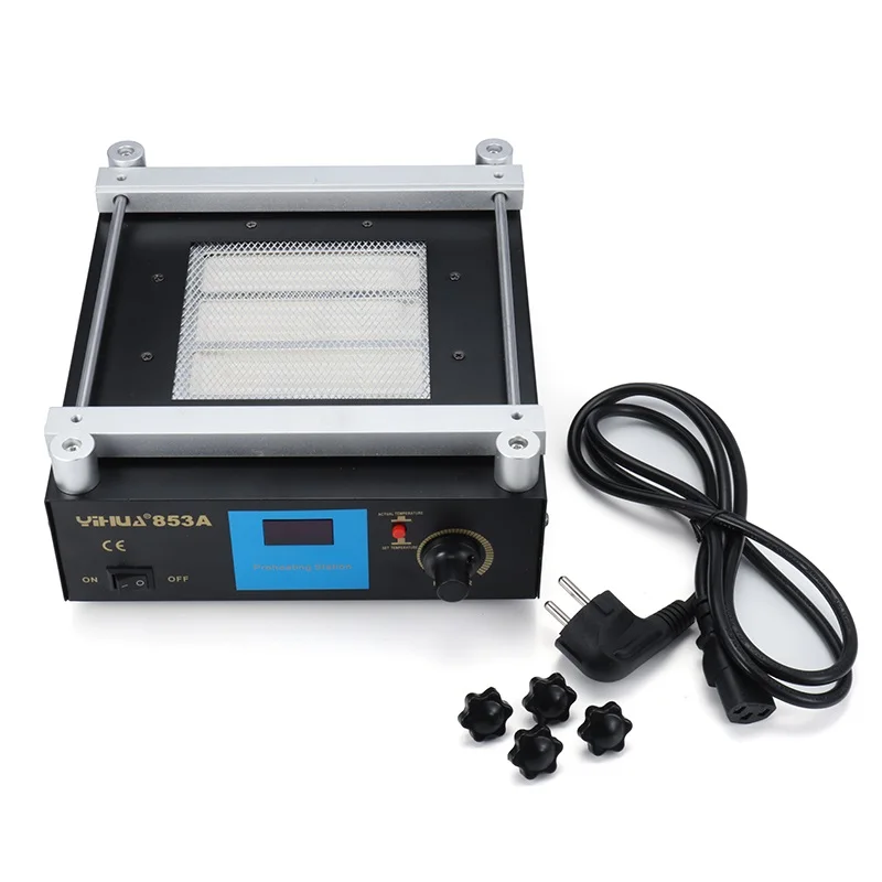 YIHUA 853A 50Hz 220V Digital Preheat Soldering Station High Power ESD BGA Rework Station PCB Desoldering IR Preheating