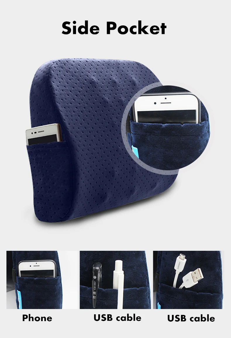 PurenLatex 2 шт. офисная Автомобильная подушка из пены с эффектом памяти, набор подушек для защиты позвоночника, копчика, ортопедическое сиденье для офиса, дивана, стула, спины, поясного коврика