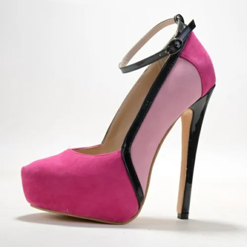 

Mixed Colors Suede Leather Women's Stiletto Heel Pionted Toe Sweet Heel Comfortable zapatos mujer women shoes platform Pumps