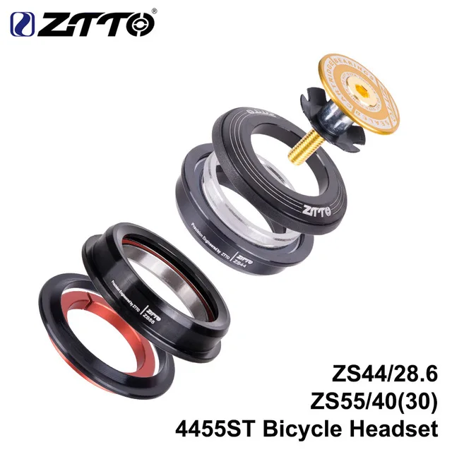ZTTO 4455ST шлем горный велосипед ZS44 ZS55 конический правый Универсальный 1,5 дюймов 28,6 мм вилка нулевая батарея Встроенный с шоссейной велосипедной чашкой - Цвет: 4455ST yellow