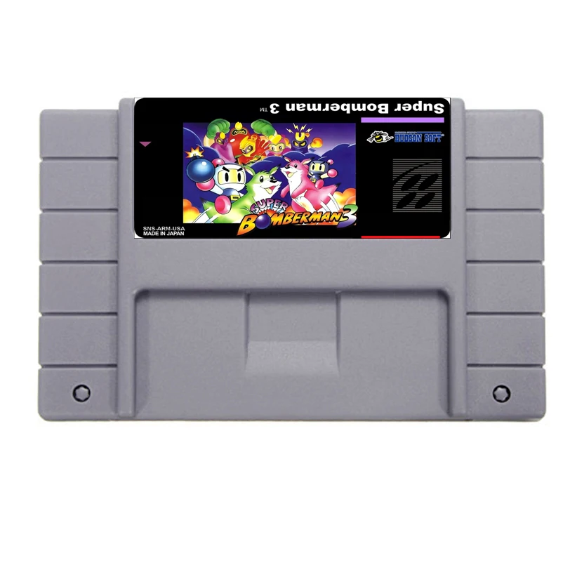 

Hot Selling 16bit 46pin Super Game Card - Super Bomberman 3