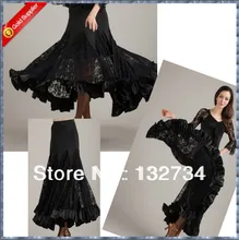 High Quality!! Modern Waltz Tango Ballroom Dance Skirt, Smooth Ballroom Skirt,Standard Ballroom Skirt T-014