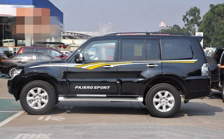 Car Garland Full Body Sport Vehicle SUV Pull Stickers for Mitsubishi Pajero
