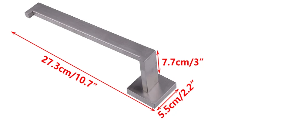 Квадратный Ванная комната Полотенца Нержавеющая сталь держатель настенный держатель для туалетной стойки вешалки крюка ткани бар