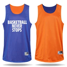 Men s Both Sides Basketball Jersey Uniforms Clothes Custom Reversible Basketball Game Training Suit Set Jerseys