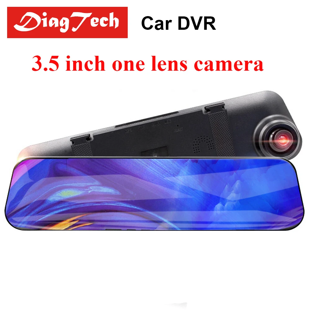 Car DVR Dash Camera With Dual Lens 3.5 Inch 1080P Full HD Car Camera Rearview Mirror Camera Auto Recorder Dashcam Car DVRs
