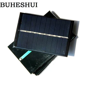 

BUHESHUI 0.6Watt 5V Mini Solar Cell Polycrystalline DIY Solar Panel Charger For 3.7v Battery LED 84*56MM 3pcs/lot Free Shipping