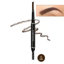 Двойная головка с щеткой карандаш для бровей водостойкий макияж 5 цветов кисти для бровей вращение