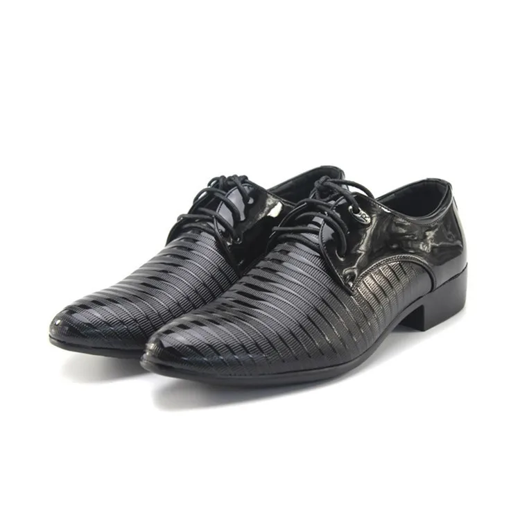 Новая мода Для мужчин обувь со шнуровкой полуботинки, платье, обувь Для мужчин s из искусственной кожи Бизнес офисная Свадебная обувь на плоской подошве мужские Повседневное Вечерние обувь для вождения