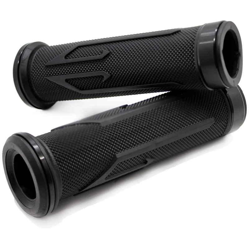 Nordson Black Universal 22mm Motorcycles Handle Grips Handlebar Grips for Suzuki Honda Kawasaki Yamaha Buell Ducati