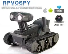 Free Shipping Wifi Real-time Transport 4CH RC Tank Car panzer controlled by iPhone ipad and Android with Video Camera vs T200