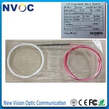 50/50, 1X2 мини стальная труба с двойным окном 1*2 FBT Волоконно-Оптическая муфта, SM, двойное окно, 1310/1550, 0,9 мм, 1 м, без разъема