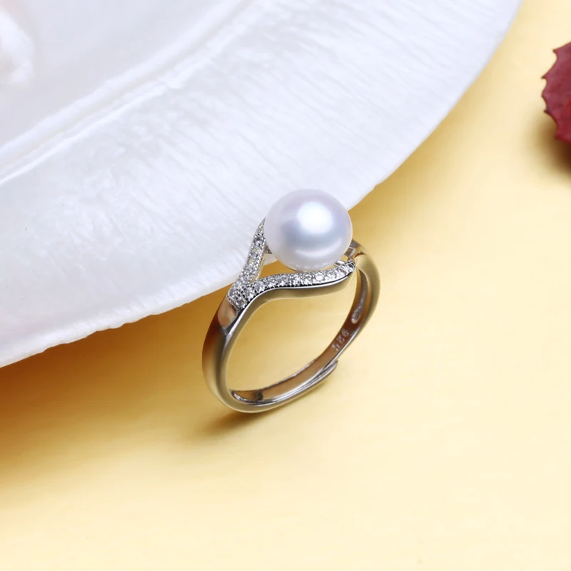 FENASY новые кольца с натуральным пресноводным жемчугом для женщин Женские аксессуары модные ювелирные изделия с жемчугом на день рождения