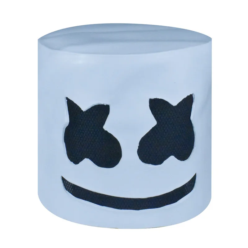 Хэллоуин Marshmallow DJ головной убор Marshmello маска латексный Материал Полный шлем бар