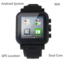 3G Android Wifi Smart Uhr mit 3.0MP Kamera IP67 Wasserdicht Unterstützung Sim-karte Smartwatch Pulsmesser