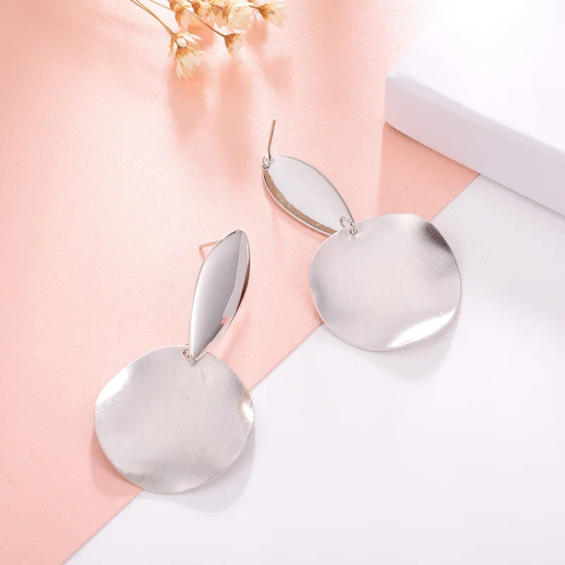 

Silver Earrings Fashion Jewelry Alloy Material Vintage Water Drop Earrings for women Pendientes Brincos 2018