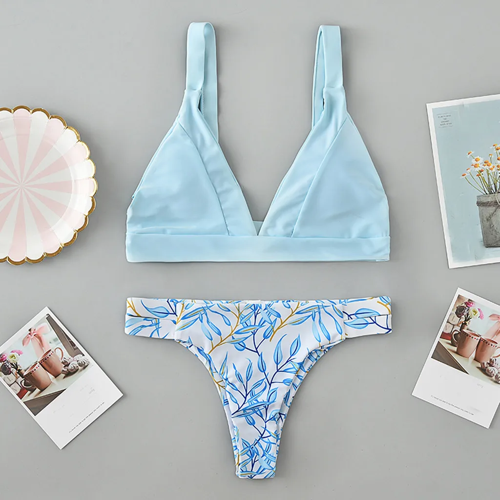 

Bikini Brazillian 2019 Women Beach Print Bikini Swimsuit Bathing Suit Beach Swimwear Swimming Biquini Maillot De Bain Femme