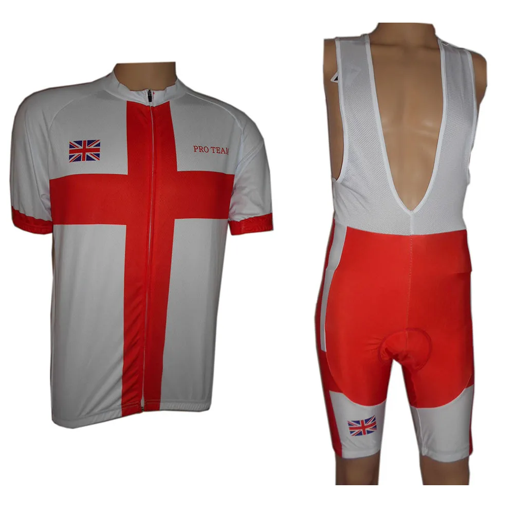 

2019 new arrival UK Britain team cycling wear ciclismo biking jersey maillot bib shorts cullot 9D gel pad back pockets italy ink