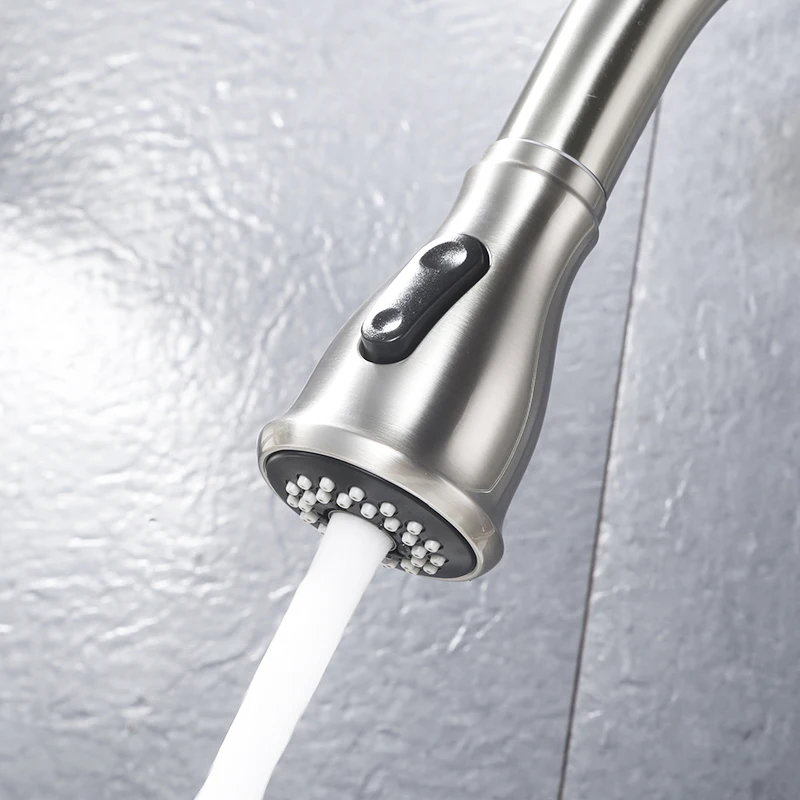  Kitchen Faucet Brass Brushed Nickel Kitchen Sink Faucet Pull Out 360 Rotation faucet for kitchen ta - 32847038124