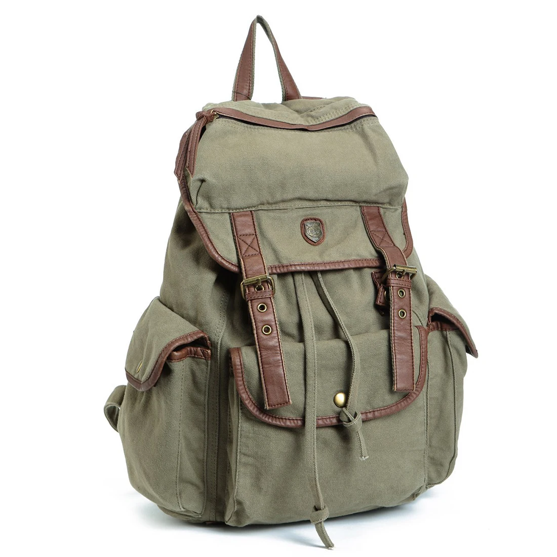 Army Green Multi-function Unisex Canvas Backpack - Military Shopping