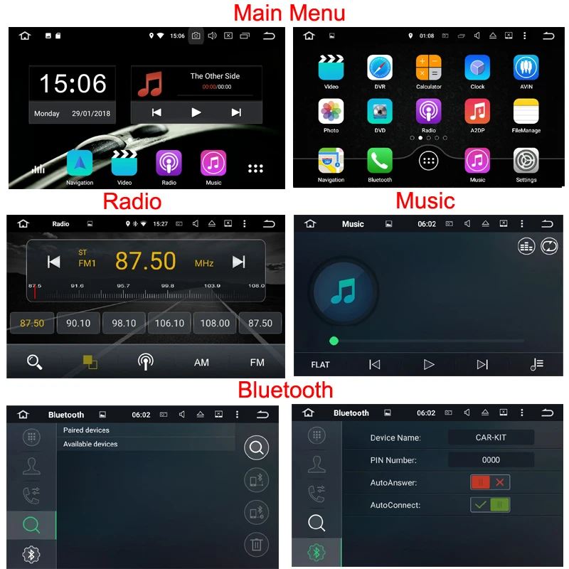 Excellent 7 Inch Octa Core Android 8.0 4G RAM 32G ROM 2din car dvd GPS player For Toyota Tundra Sequoia Stereo Radio camera DVR RDS BT 9