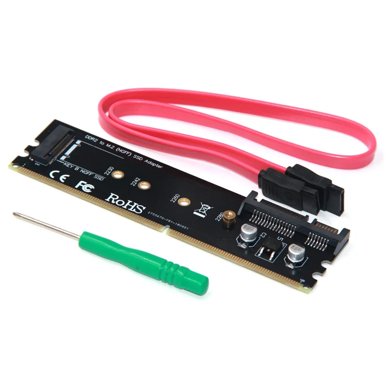 Адаптер для SSD накопителя DDR3 DDR4 DDR2 на M2 M.2 NGFF B Key карта переходника SATA 15 контактов