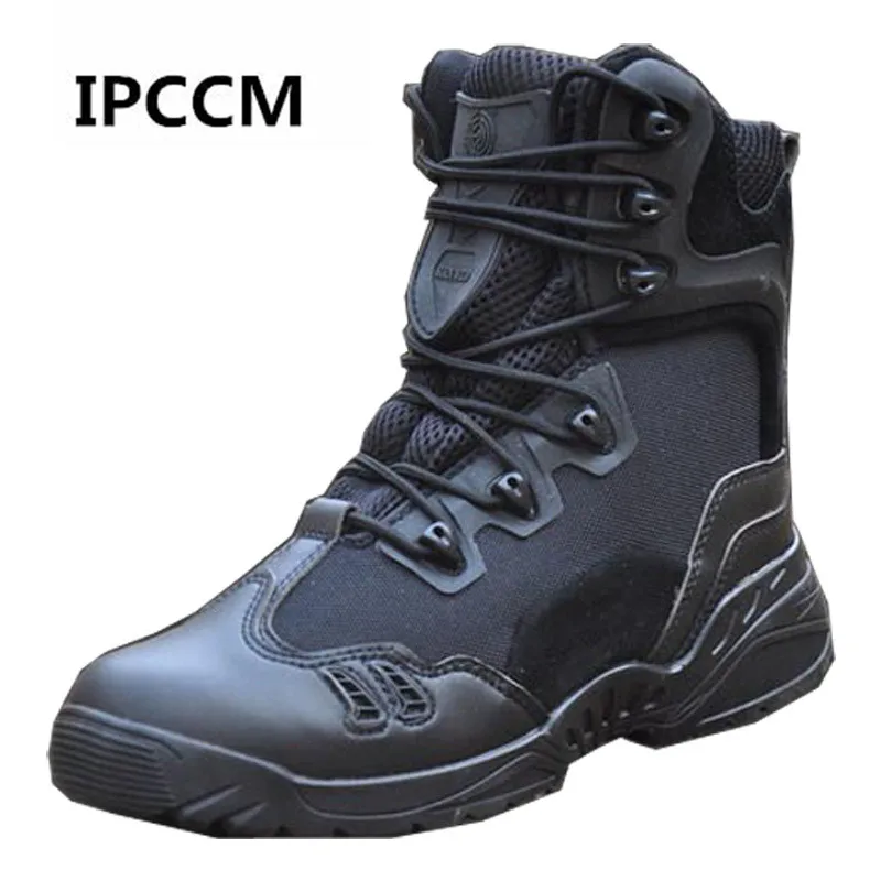 

Winter Autumn Men Military Boots Special Force Tactical Desert Combat Ankle Boats Army Quality Leather Snow Boots Hiking Shoes