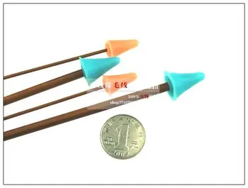 

500pc/lot Knitting Needle Spare parts Rubber Point Protector Needlework DIY Tool Needle Head Plastic Head Protector NEEDLE-7444