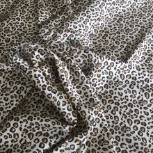 Леопардовый принт чистый натуральный шелк ткань китайский шелк ткань для платья шторы шарф одежда постельные принадлежности LS0520