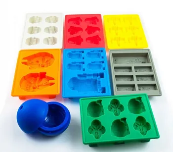 

Kids Toys Star Wars 8 Sets Of Silicone Mold Ice Lattice Mold Chocolate MouldSilicone Ice Trays Mold Cake Decorating Tools IT019