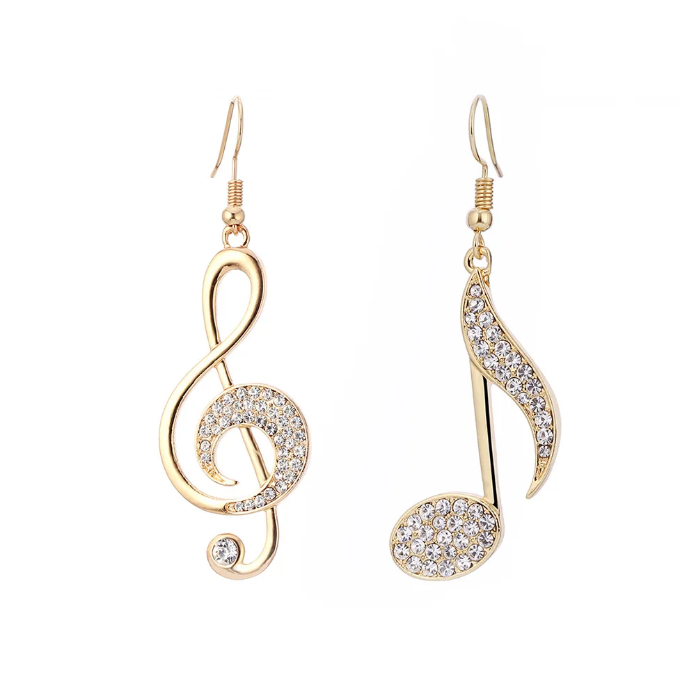 

Women Music Note Pendent Drop Earrings AM0747