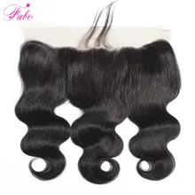 FABC волосы бразильские волосы волнистые 13x4 кружева фронтальное закрытие Remy человеческие волосы лобовое закрытие натуральный цвет 10-22 дюймов