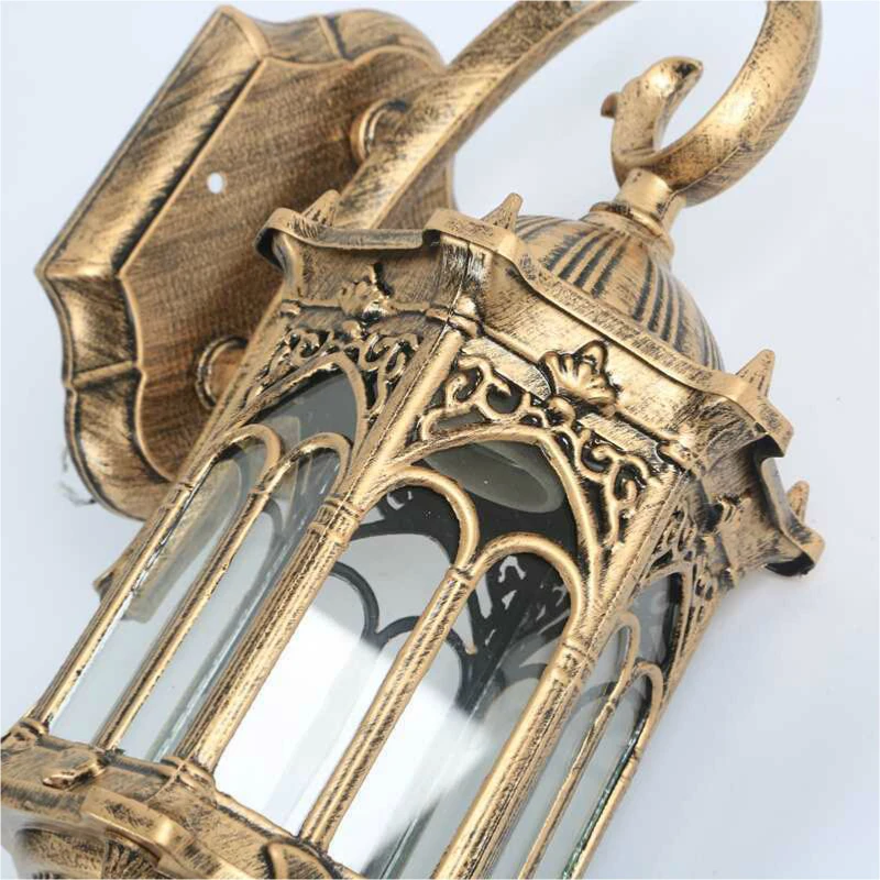Popular retro outdoor wall light favorable europe villa sconce lamp waterproof exterior garden doorway lighting hot sale