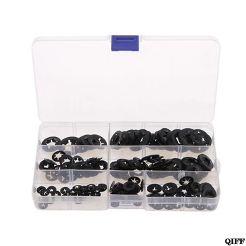 

280Pcs Locking Washers Set Internal Tooth Starlock Push On Speed Clips Fasten Gasket Kits Jun20