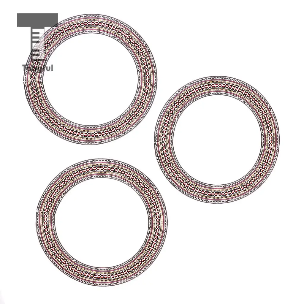Tooyful 41'' Guitar Sound Hole Decal Soundhole Sticker Circle for Acoustic Guitar 3x