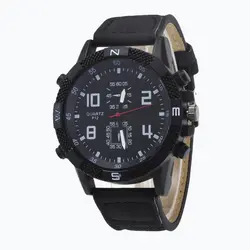 Для мужчин кварцевые часы мода холщовые часы Спорт Кварцевые Металл большой циферблат наручные Relogio Masculino
