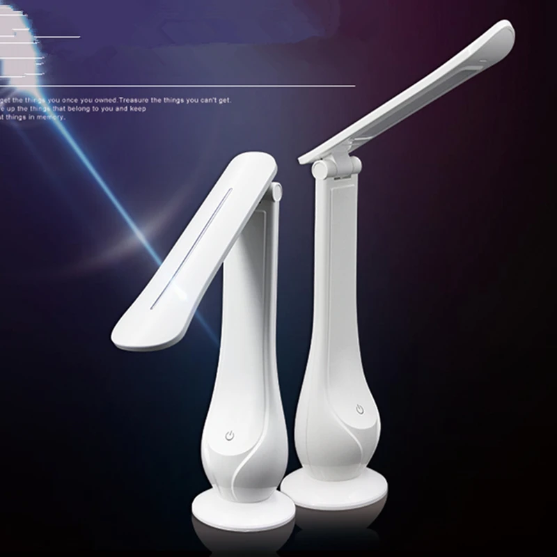 

Led USB rechargeable foldable table lamp/CD screen without Calendar Thermometer alarm clock LED Desk Lamp lighting