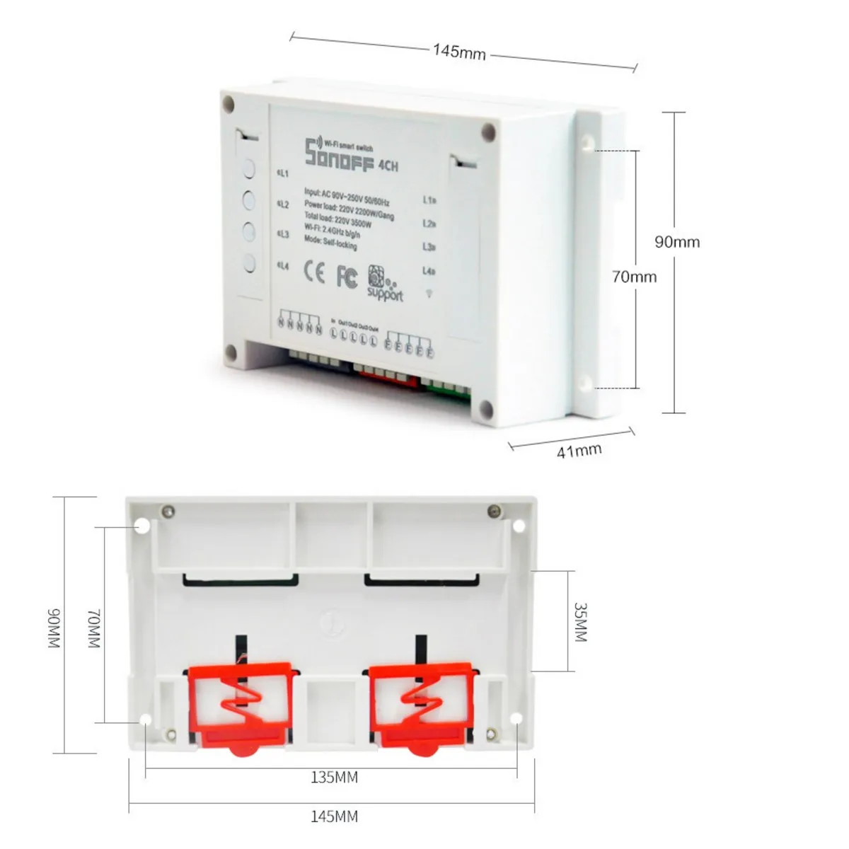 SONOFF TH10 TH16 10A 16A датчик влажности переключатель беспроводной контроля температуры