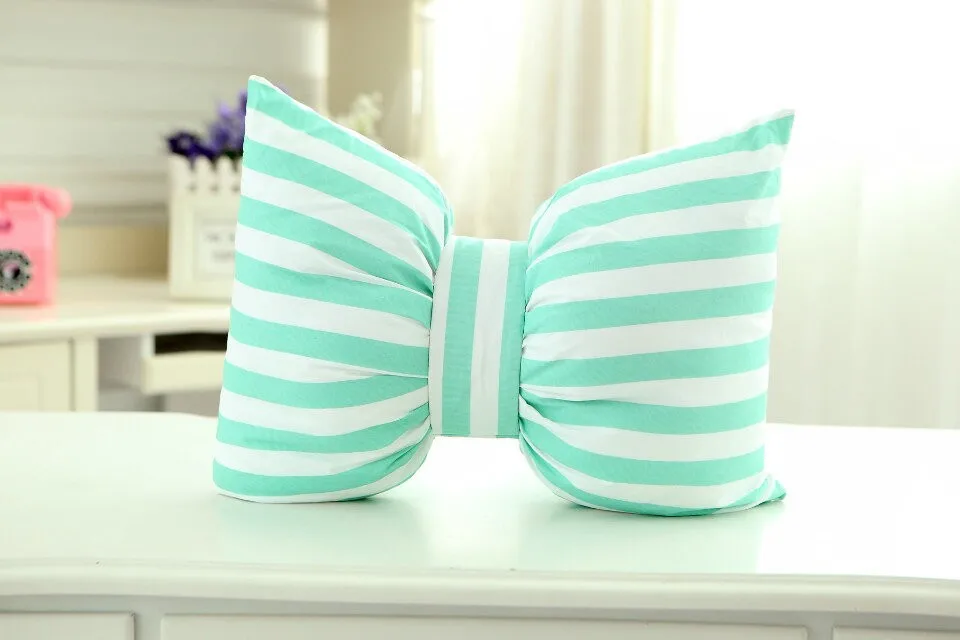 Almofada para Meninas e Presentes do Dia dos Namorados Pano Bowknot Brinquedo Adorável Travesseiro Destacável Lavagem Ntdiz0216 Ins 7 Ins pano bowknot brinquedo adorável travesseiro almofada