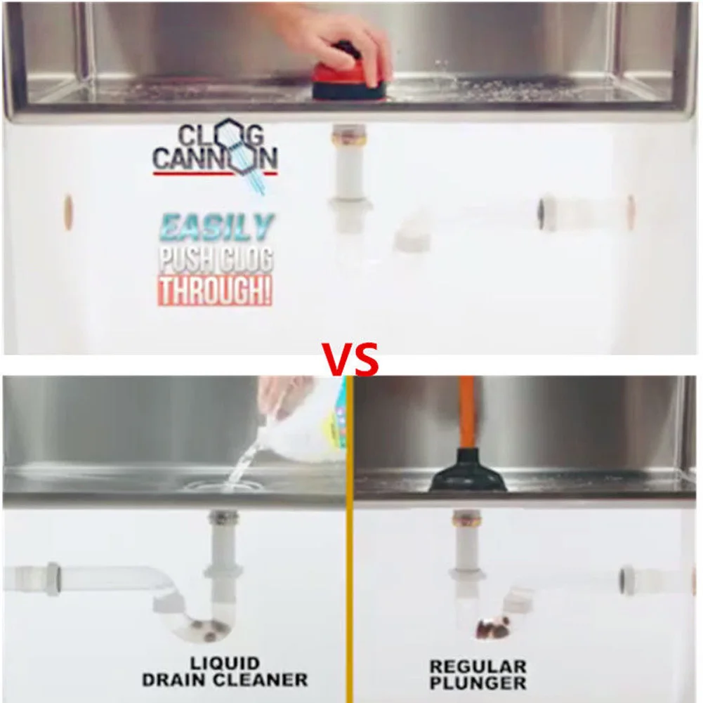Clog Cannon мощный ручной воздушный сливной бластер насос для ванной кухни Плунжер для раковины