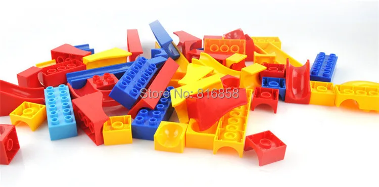 Crazy Fun Rolling Ball Building Blocks Compatible Marble Run Bricks Parts Accessories Educational DIY Toys