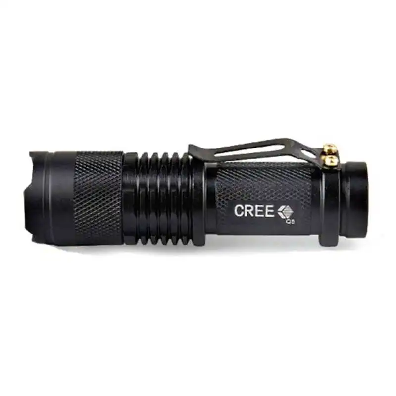 Super bright Mini Q5 LED Flashlight Torch Adjustable Focus led torch Zoom Light Lamp powerful led flashlight 14500 #4S7 (1)